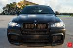 BMW X6 M Matte Black on Vossen Wheels (HF-2) 2019 года